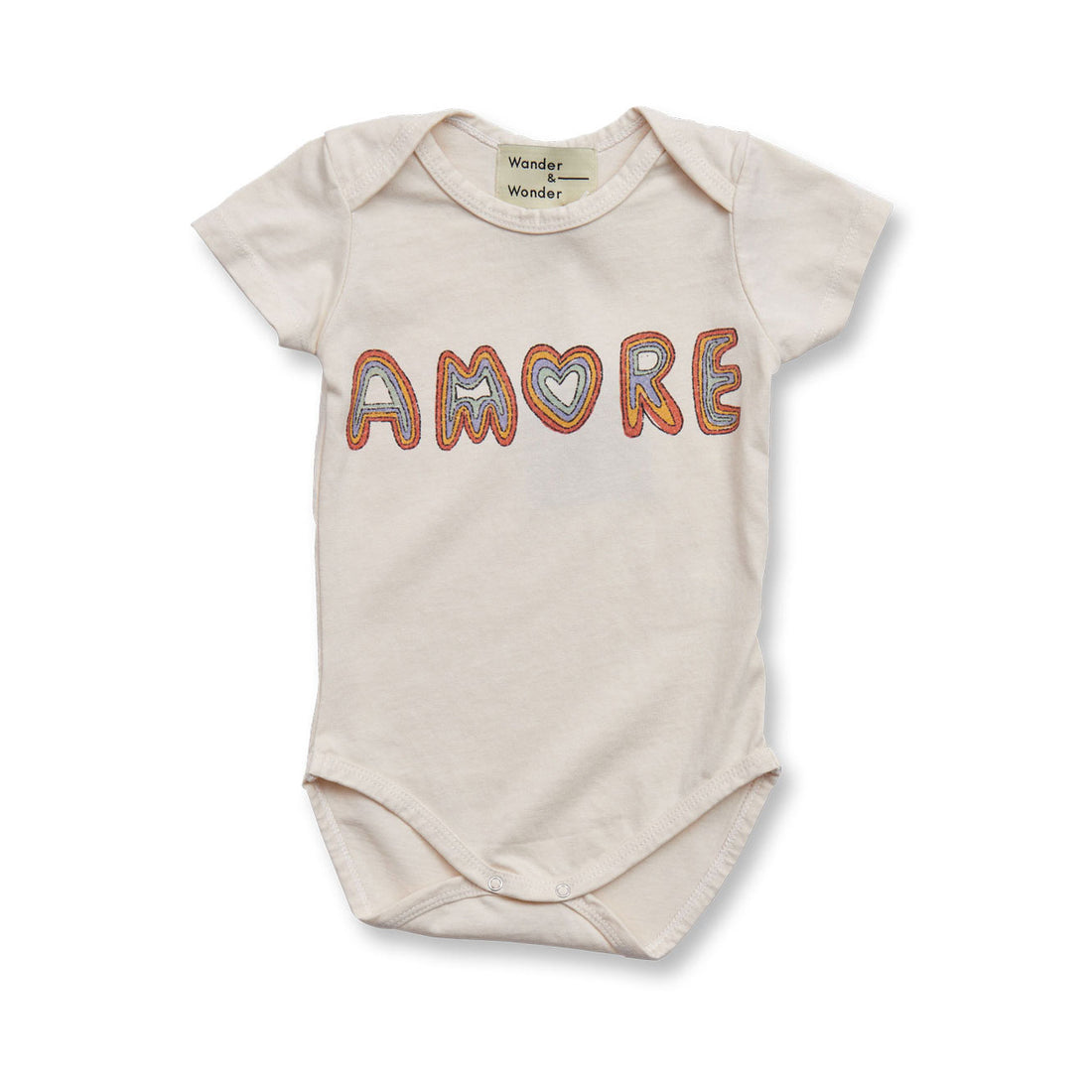 Wander and Wonder Ecru Baby Onesie