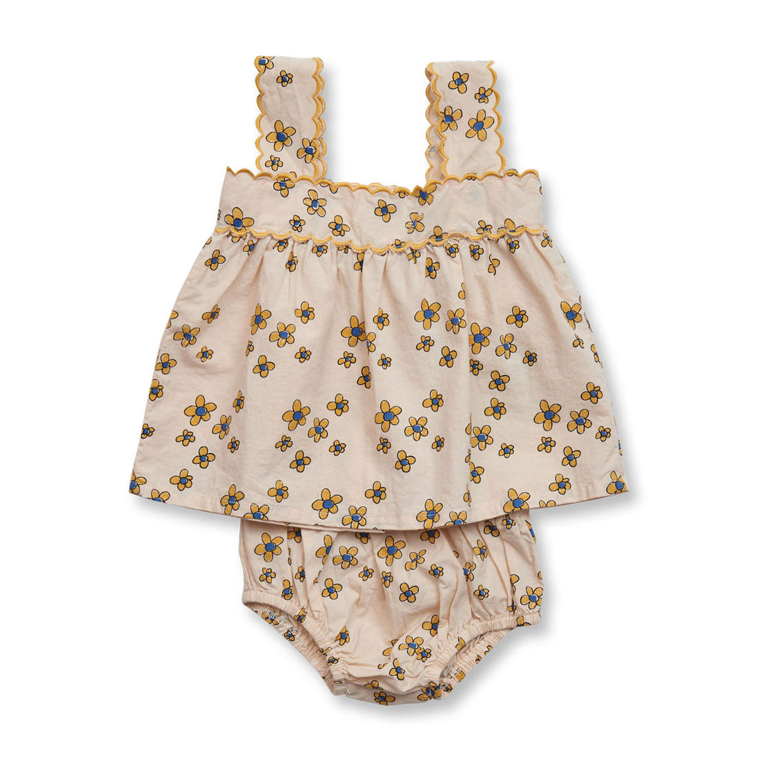 Wander and Wonder Ecru Floral Baby Cami Set