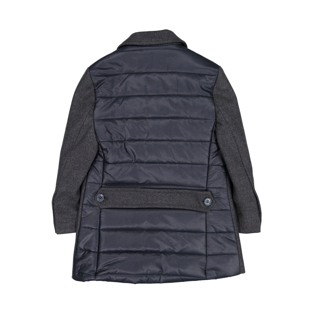Manuelle Frank Grey Wool Padded Coat