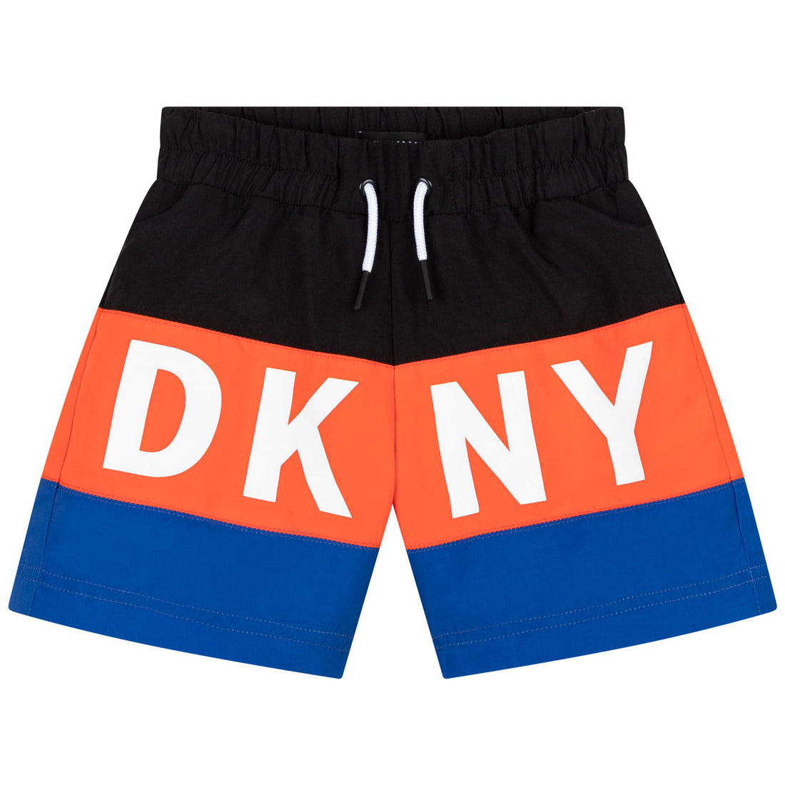 DKNY Black/Orange/Blue Swim Shorts