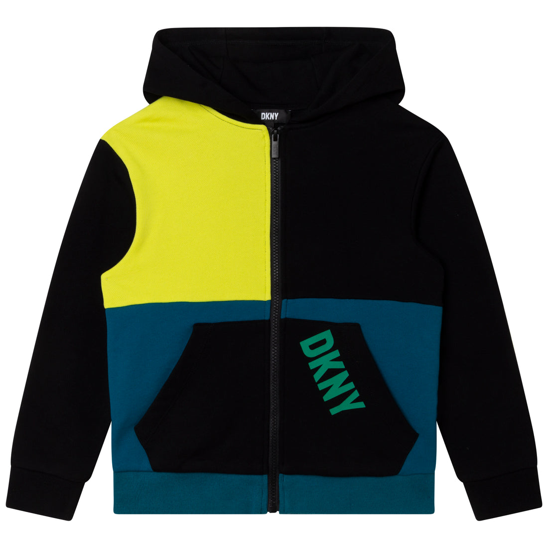 DKNY Lime Patched Hoodie