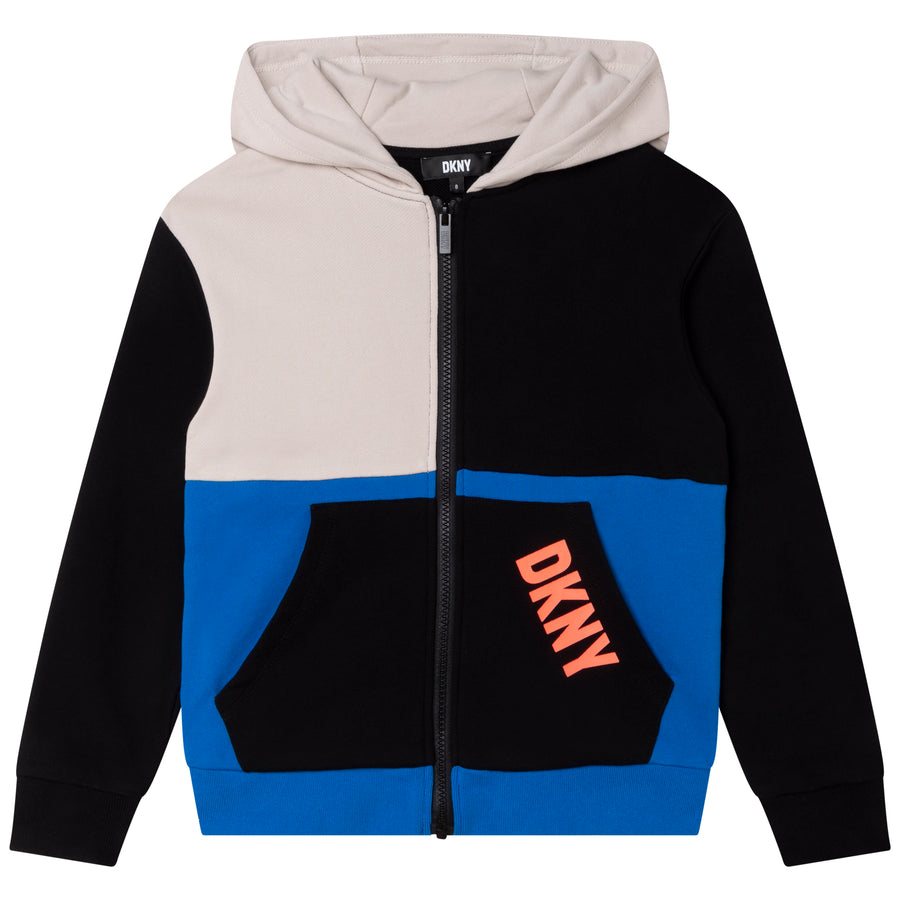 DKNY Blue Patched Hoodie