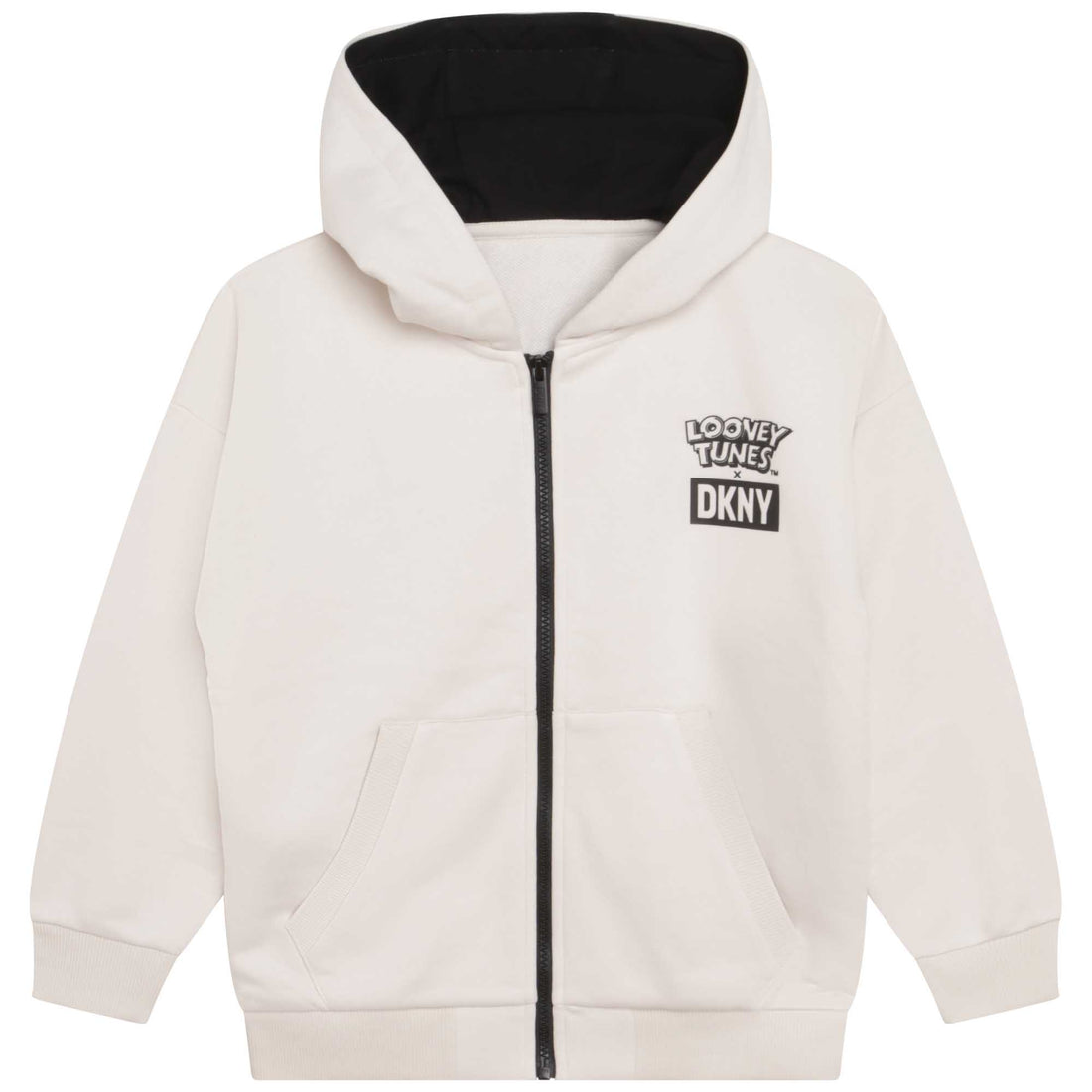 DKNY X Looney Tunes White Zip Up Hoodie