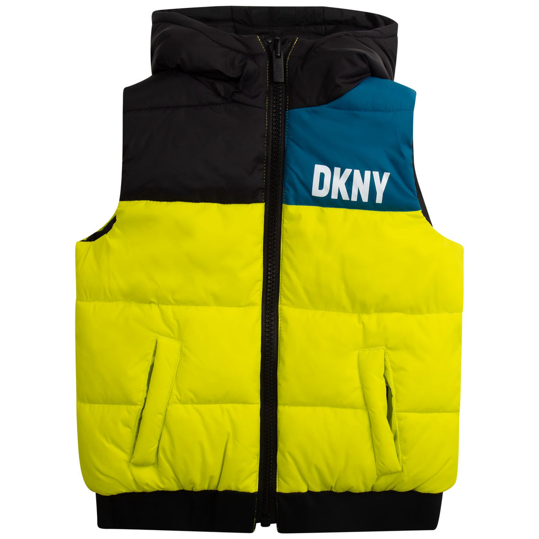 DKNY Lime Puffer Sleeveless Jacket