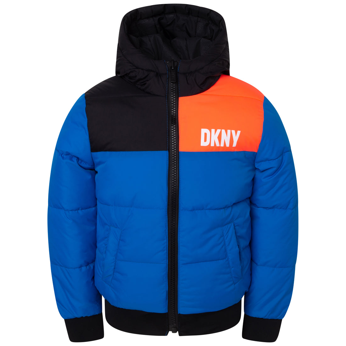 DKNY Blue Reversible Puffer Jacket