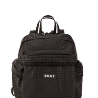 DKNY Black Logo Allover Backpack