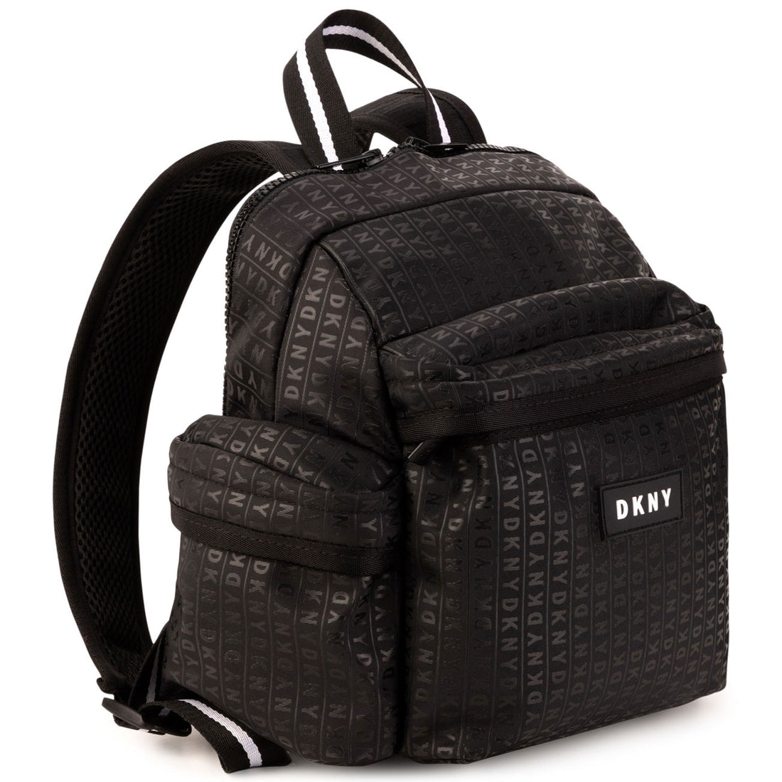 DKNY Black Logo Allover Backpack