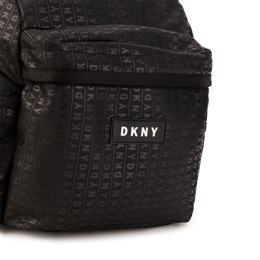 DKNY Black Logo Allover Backpack