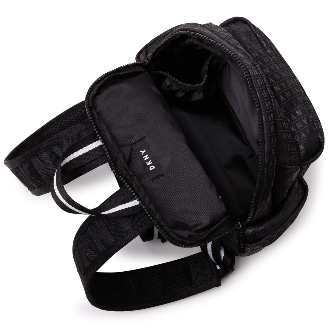 DKNY Black Logo Allover Backpack