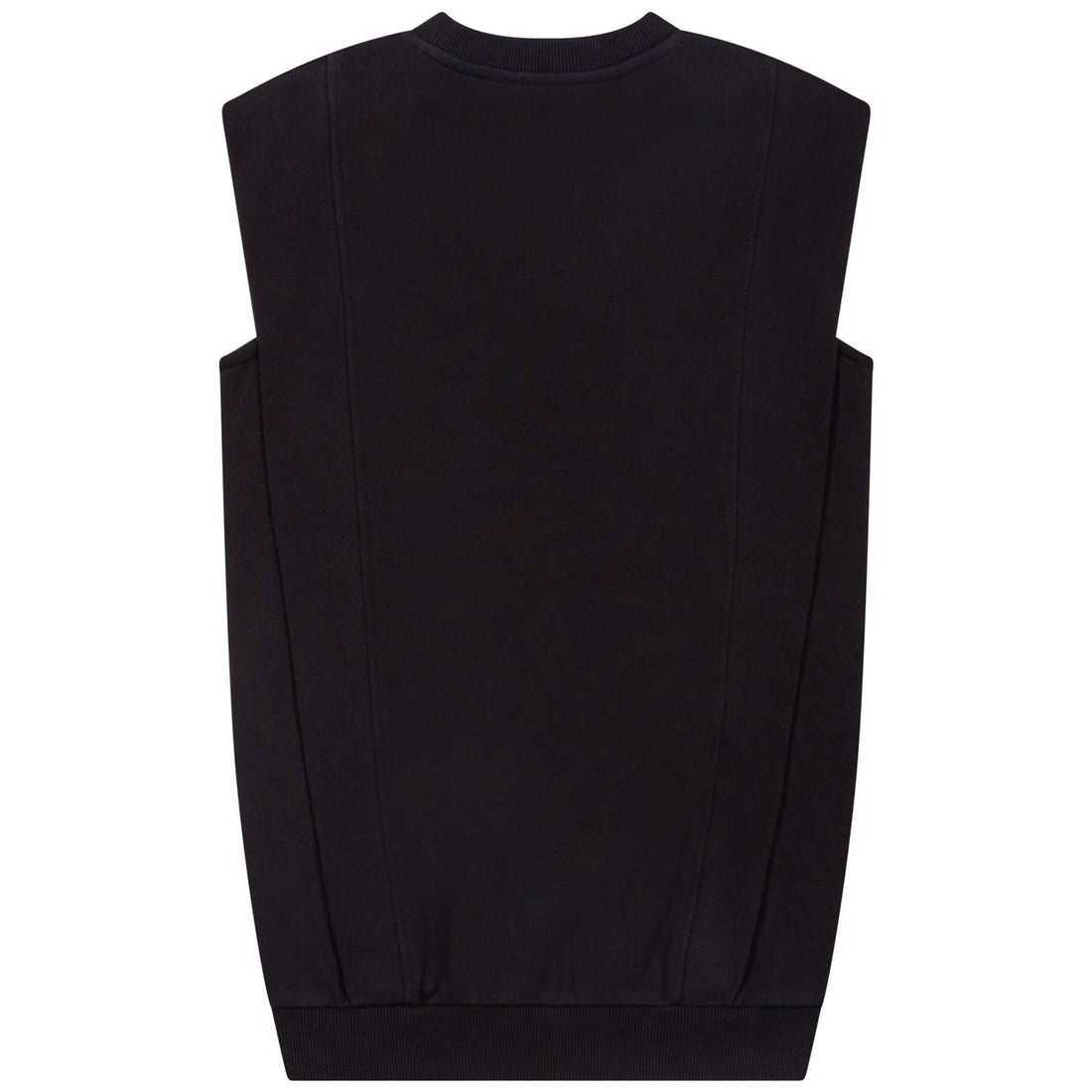 DKNY Black Sleeveless Sweatshirt Dress