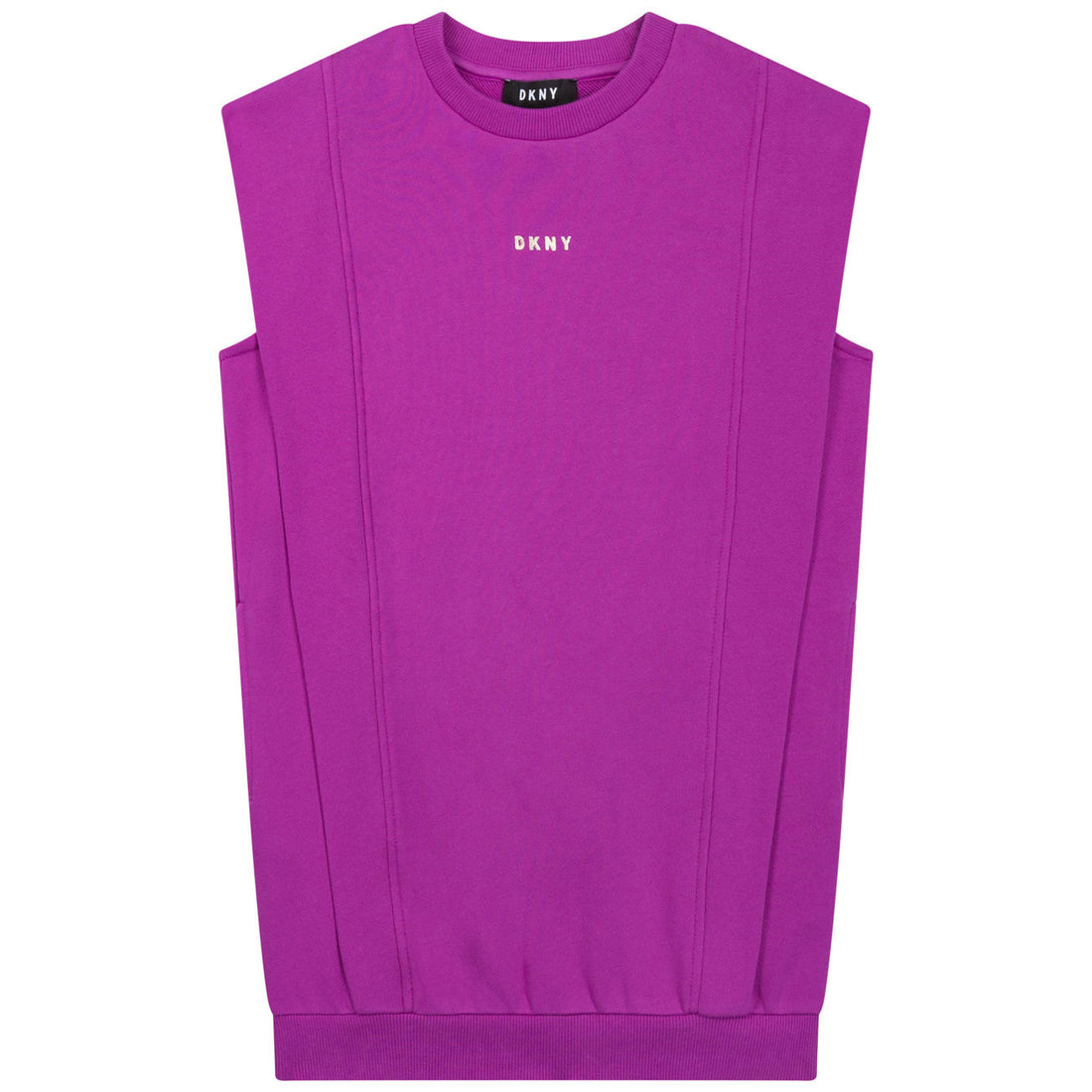DKNY Purple Sleeveless Sweatshirt Dress