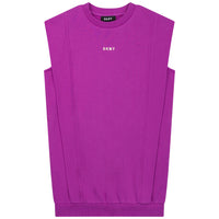 DKNY Purple Sleeveless Sweatshirt Dress