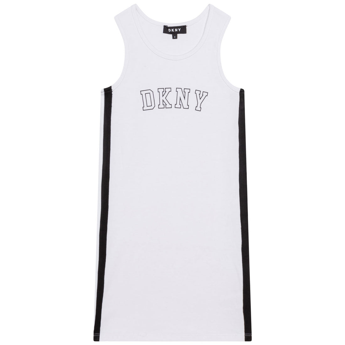 DKNY White Overlay Dress