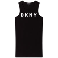 DKNY Black Mesh Shirt Dress
