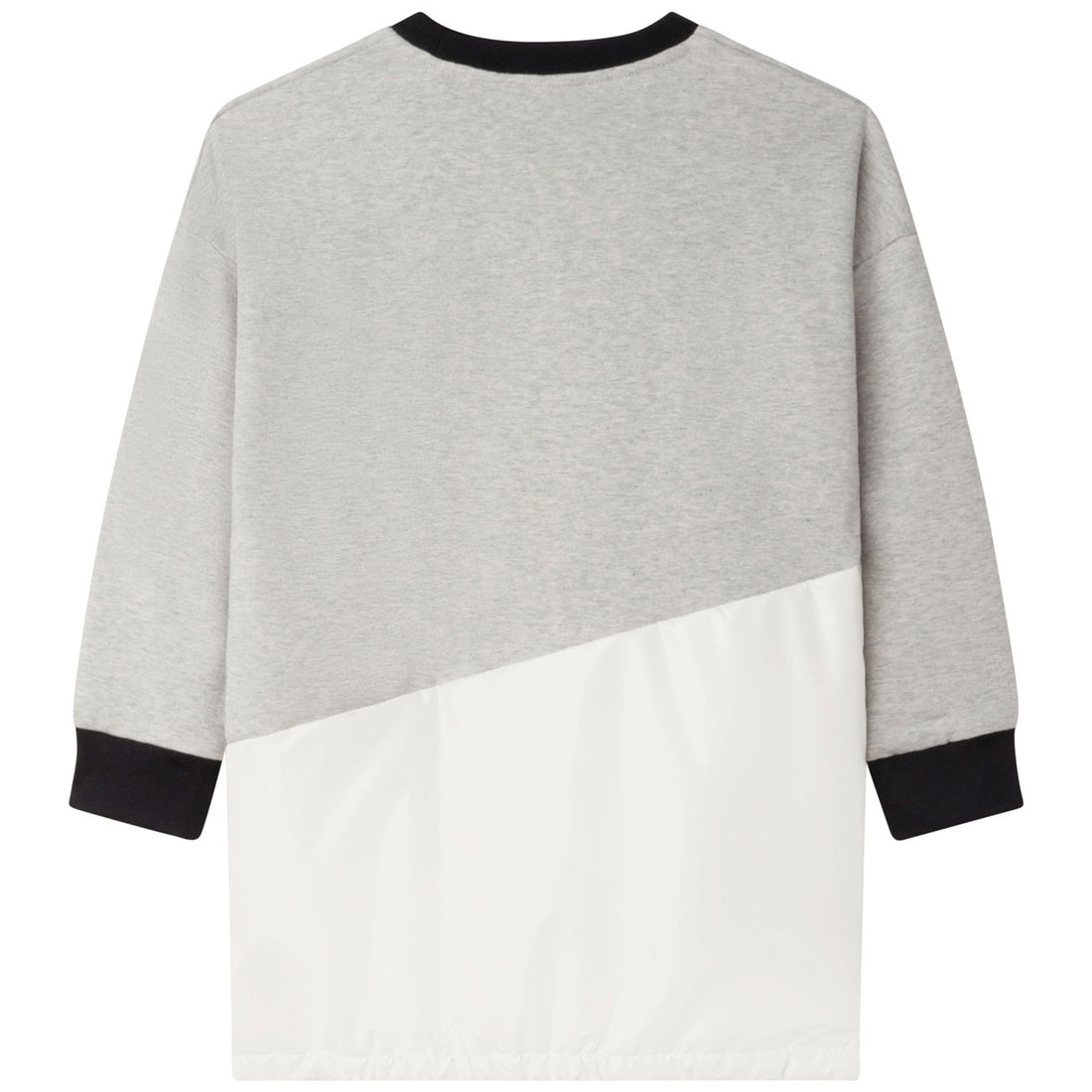 DKNY Chine Beige Sleeve Sweatshirt Dress