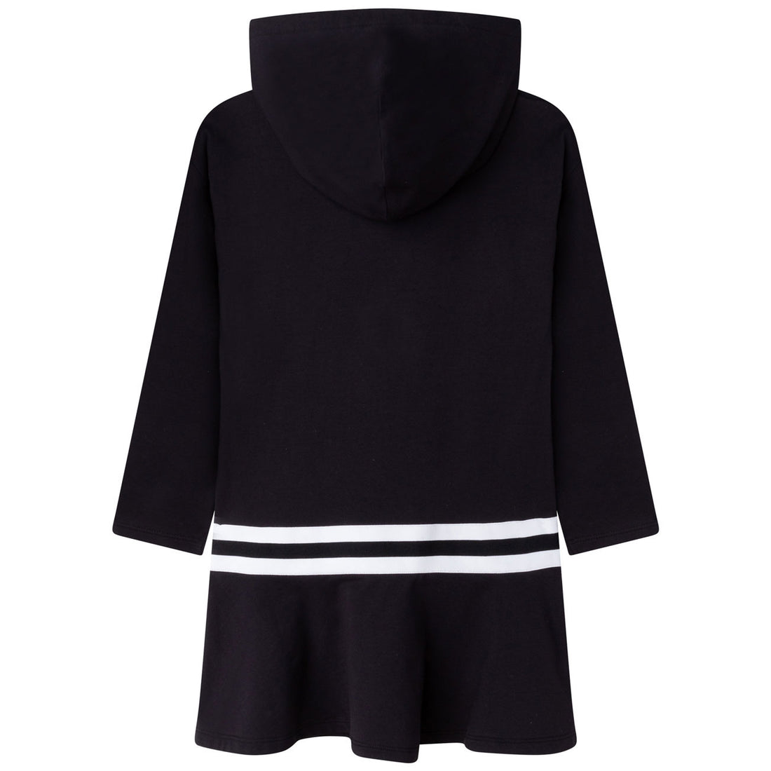 DKNY Black Drop Waiste Hooded Dress