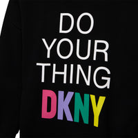 DKNY Black Sleeve Dress