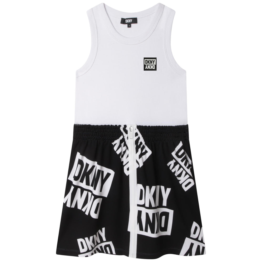 DKNY  Black  White Sleeveless Dress