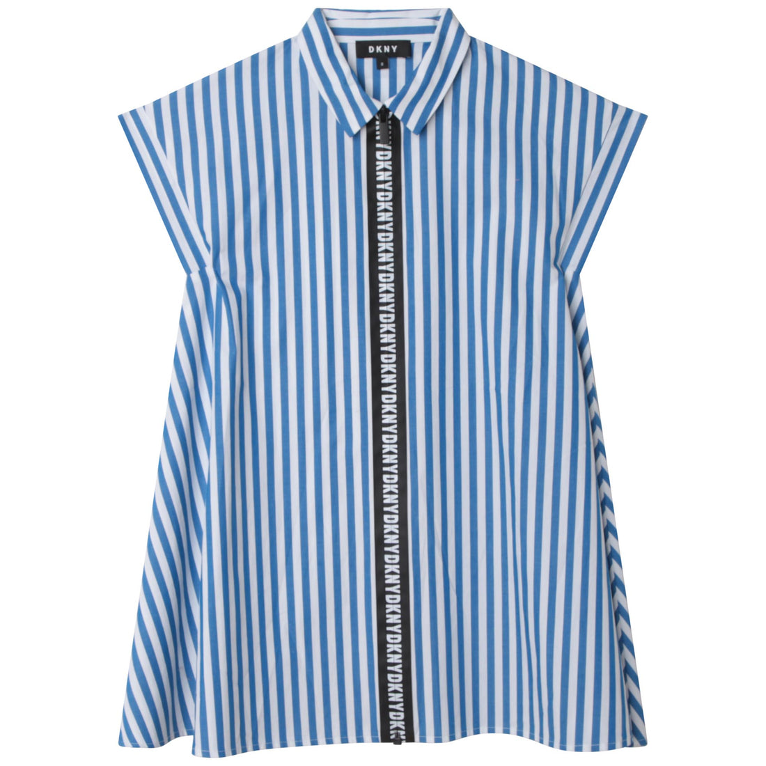 DKNY  White  Blue Sleeve Dress