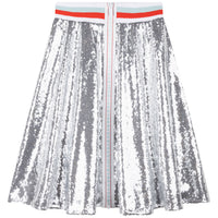 DKNY Light Grey Shiny Fancy Skirt
