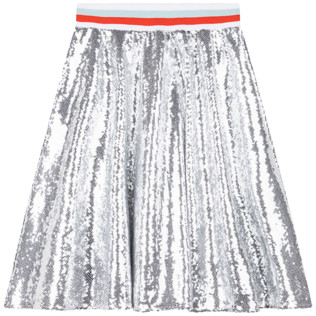 DKNY Light Grey Shiny Fancy Skirt