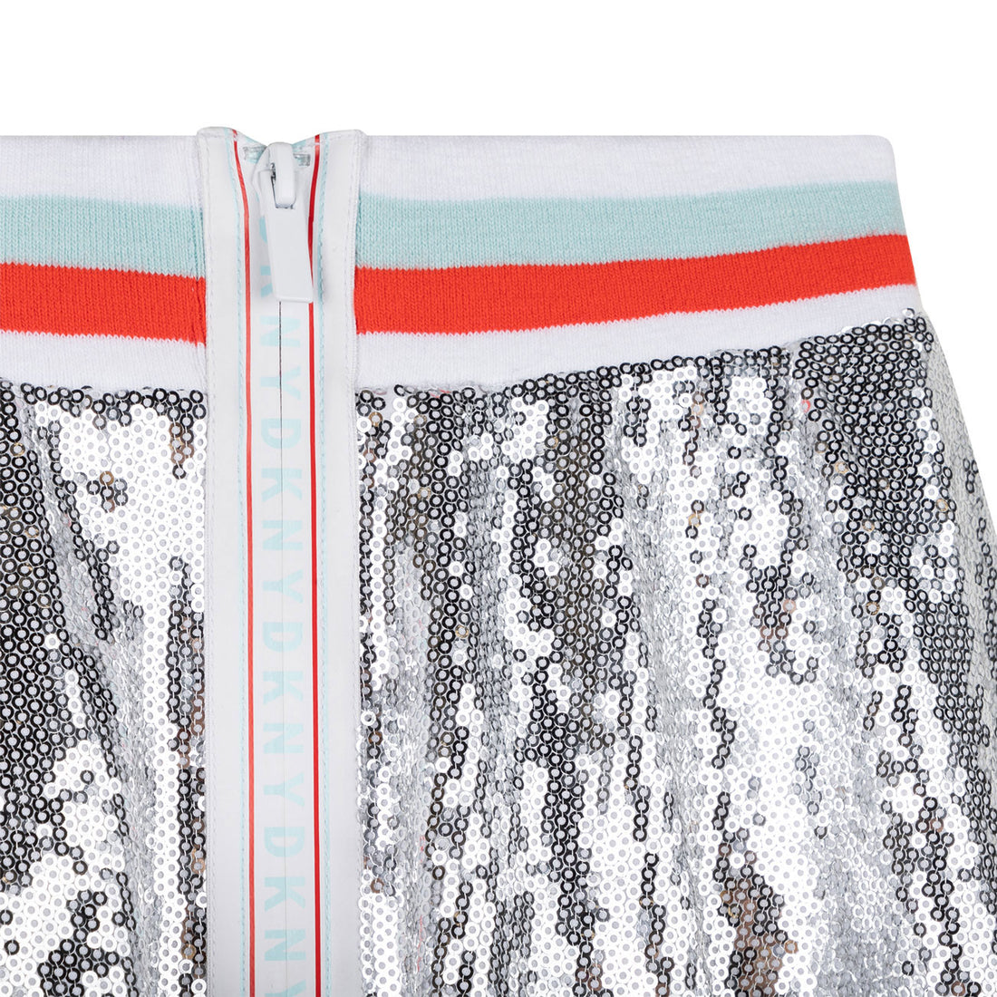 DKNY Light Grey Shiny Fancy Skirt