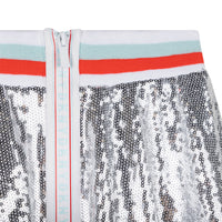 DKNY Light Grey Shiny Fancy Skirt