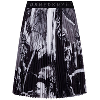 DKNY Black/White Printed Skirt