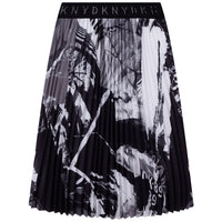 DKNY Black/White Printed Skirt