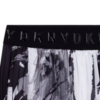 DKNY Black/White Printed Skirt