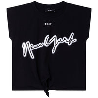 DKNY Black Fancy Tie T-Shirt