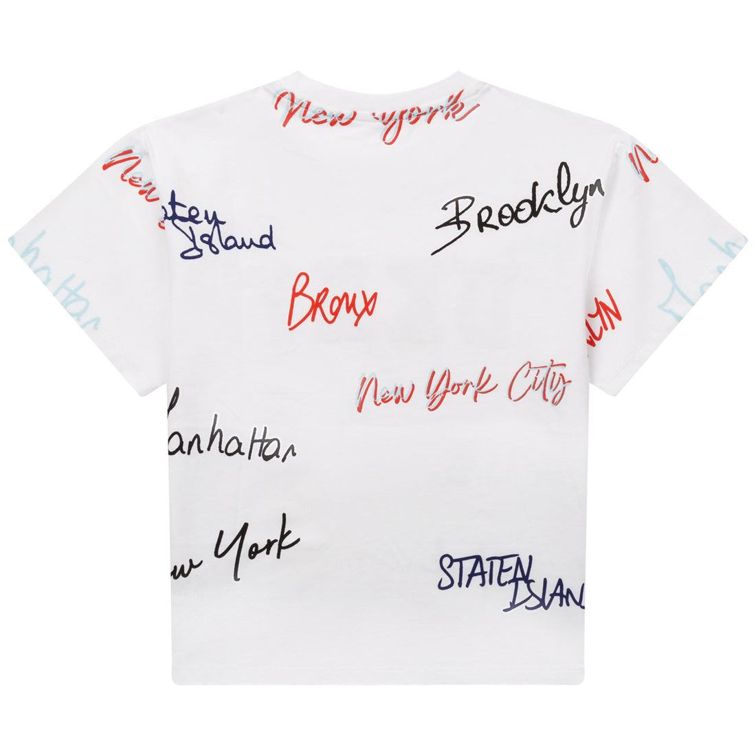 DKNY White NYC Allover Logo Tee