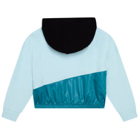 DKNY Sea-Green Hooded Sweatshirt