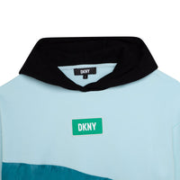 DKNY Sea-Green Hooded Sweatshirt