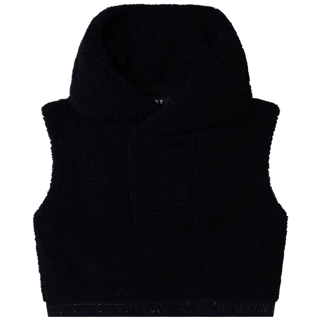 DKNY Black Sleeveless Sweatshirt