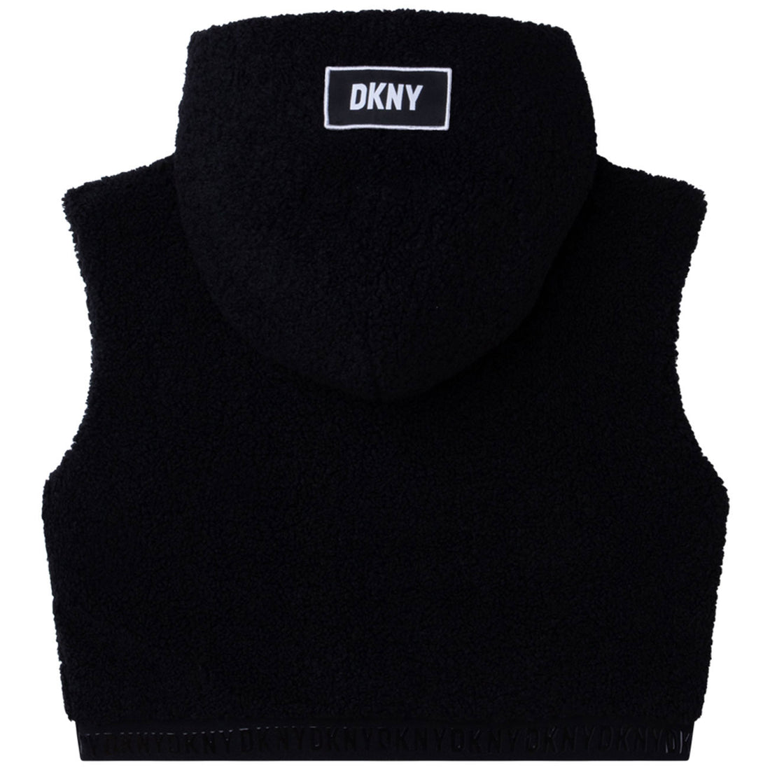 DKNY Black Sleeveless Sweatshirt