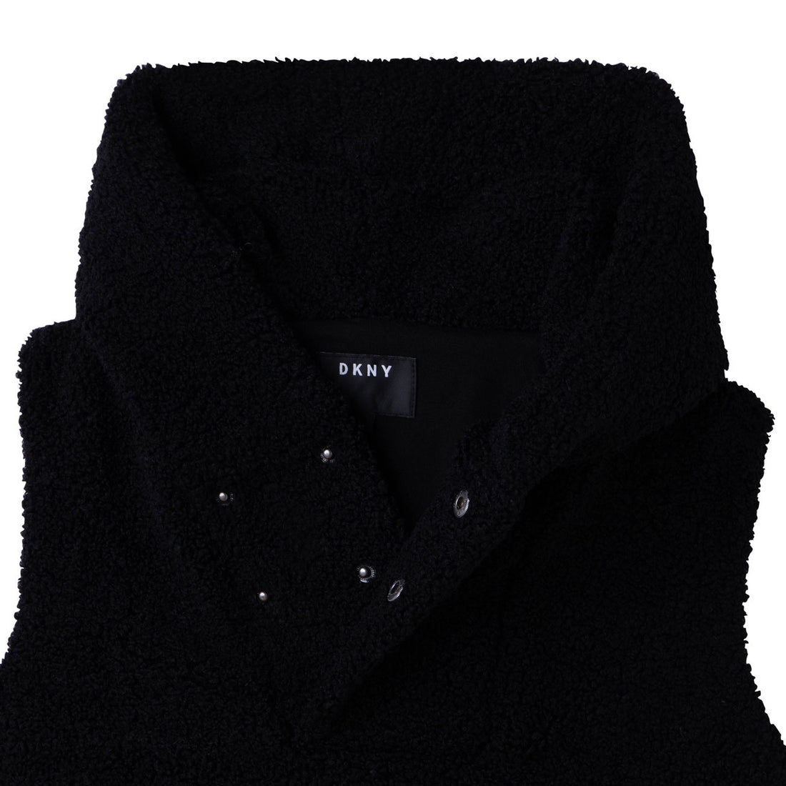 DKNY Black Sleeveless Sweatshirt