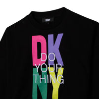 DKNY Black Multi Logo Sweatshirt