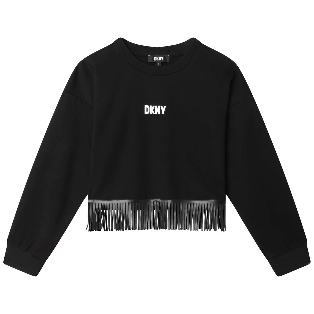 DKNY  Black Fringes Sweatshirt