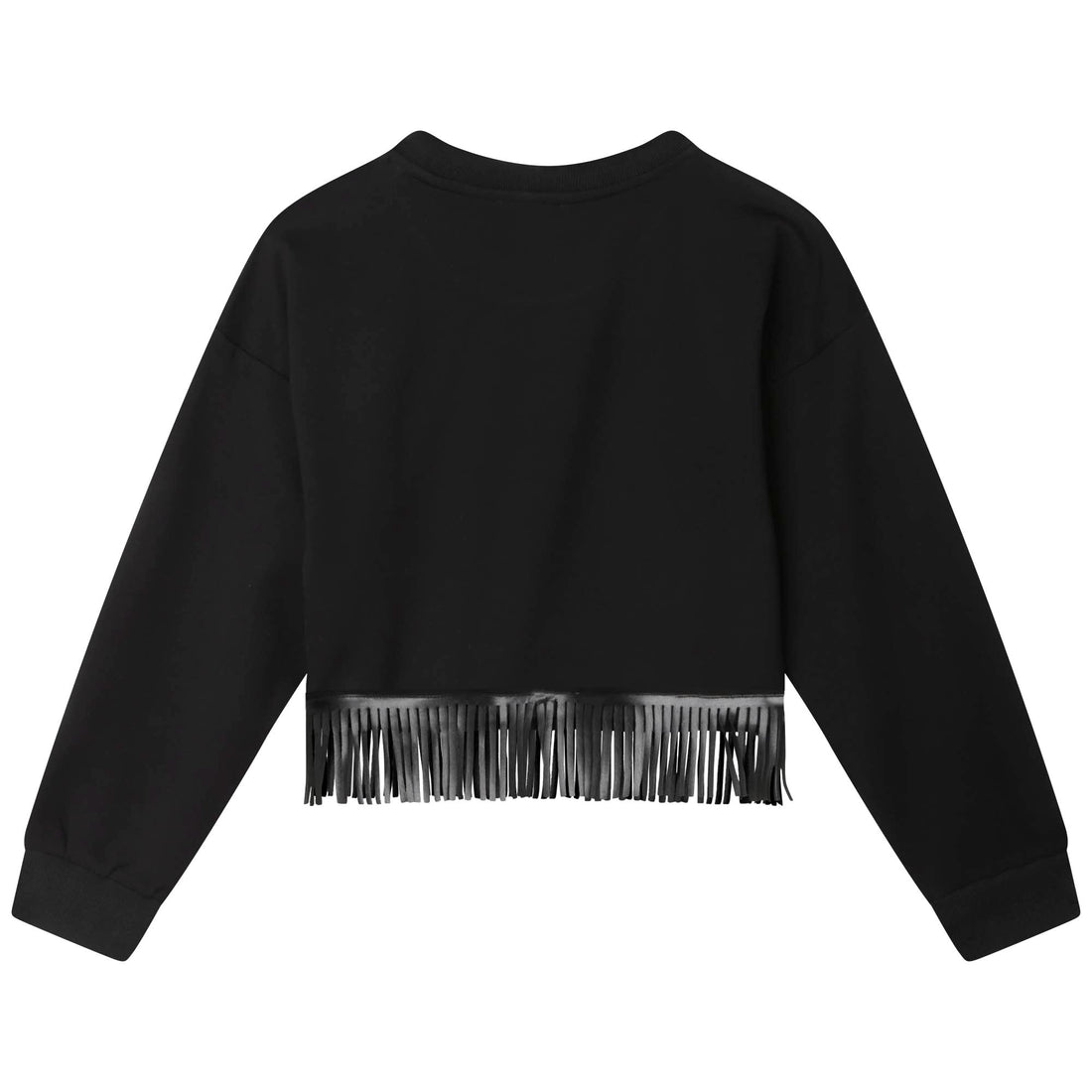 DKNY  Black Fringes Sweatshirt