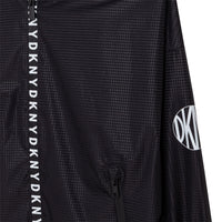 DKNY Black Hooded Windbreaker