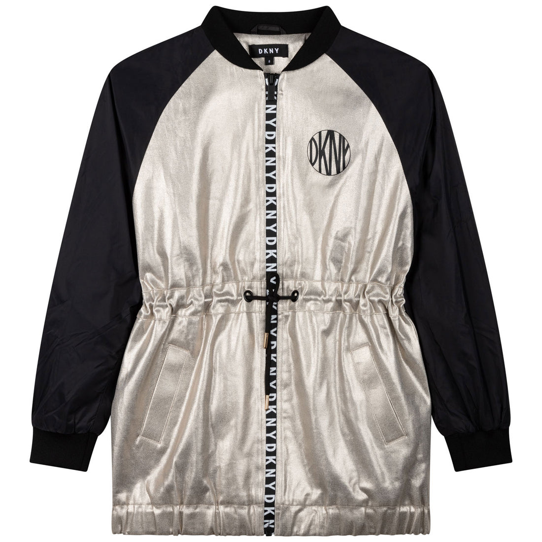 DKNY Gold Drawstring Parka