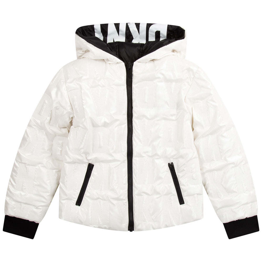 Reversible Jacket White Dkny Puffer Jacket DKNY Off White