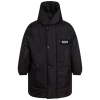 DKNY Black Reversible Parka
