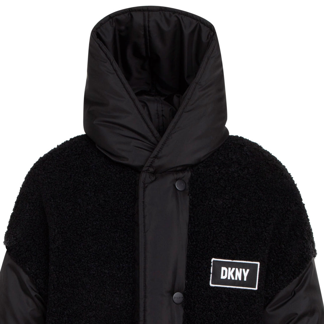 DKNY Black Reversible Parka