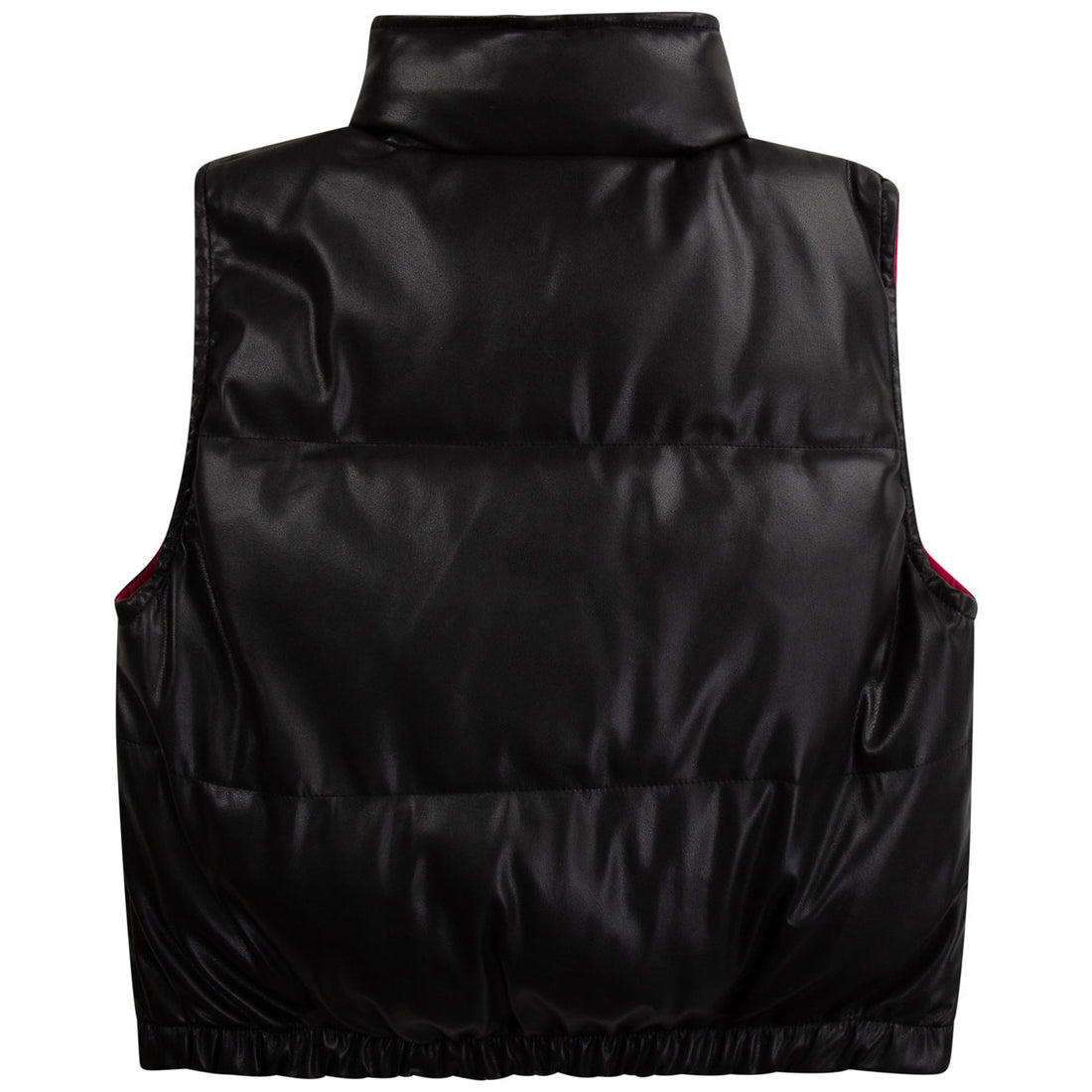DKNY Black/Hot Pink Reversible Puffer Vest