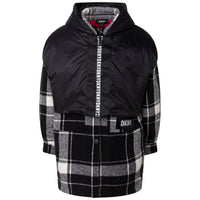 DKNY Black/White Plaid 2 In 1 Dress