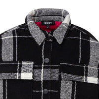 DKNY Black/White Plaid 2 In 1 Dress