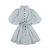 Steph Light Denim Button Dress
