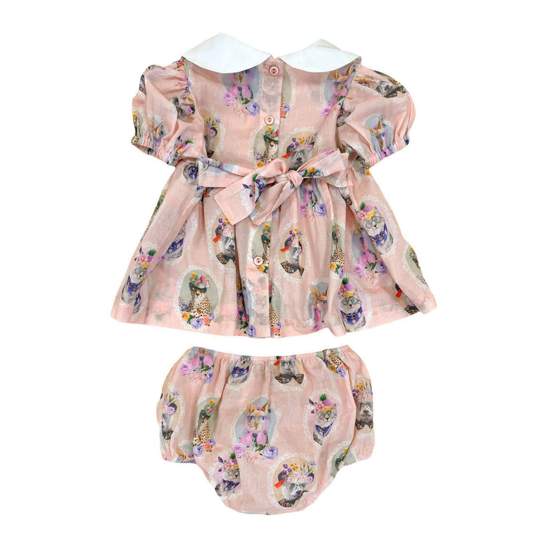 Rasberry Plum Pink Baby Animal Dress